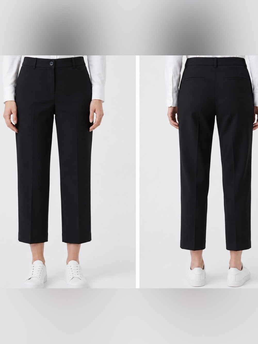 LAND’ N SEA Women’s Black Cropped Straight-Leg Capris